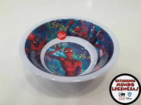 Bowls de Melamina Sublimados - Spider-Man