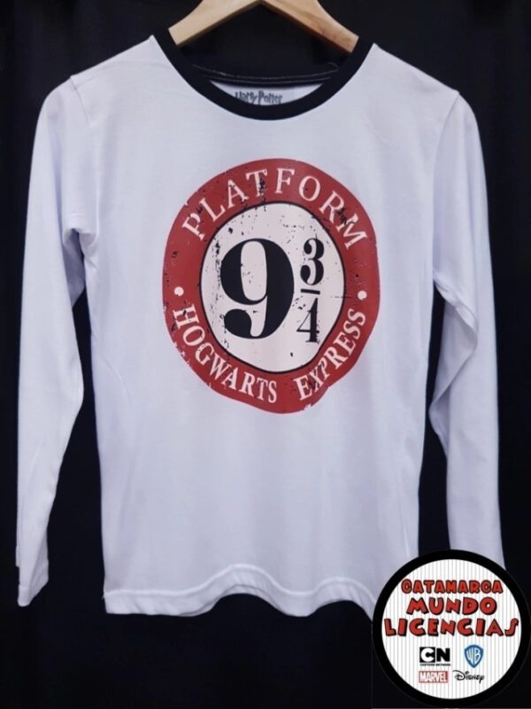 Remera Niño M/Largas Harry Potter Andén 9 3/4