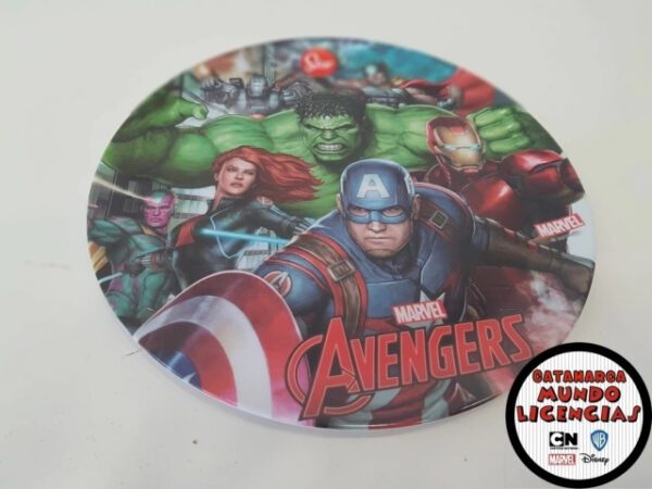 Platos Melamina Playos Sublimados - Los Vengadores