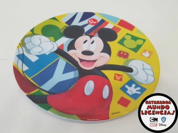 Platos Melamina Playos Sublimados - Mickey Mouse