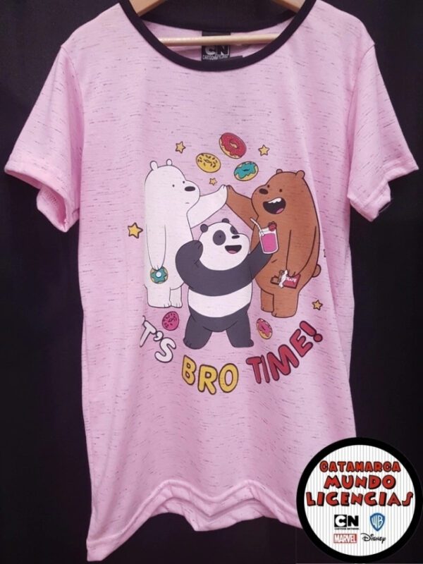 Remera Niña - Escandalosos - It's Bro time! Rosa