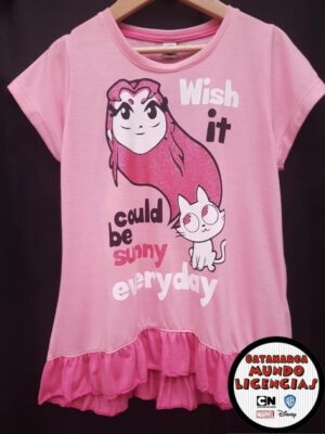 Remera Niña Starfire - Jovenes Titanes en Acción! - Wish