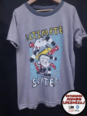 20220804_191257-70bace7a2d1c90e66516597174914820-640-0 Remera Niño Gumball y Darwin - Ultimate Skater - El Increible Mundo de Gumball Gris
