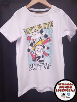 20220804_191414-a1baf6ce6d710b7e6d16597175283174-640-0 Remera Niño Gumball y Darwin - Ultimate Skater - El Increible Mundo de Gumball Blanca