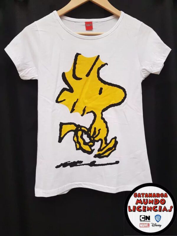 Remera Adulto Femenina Woodstock/Emilio (Snoopy)