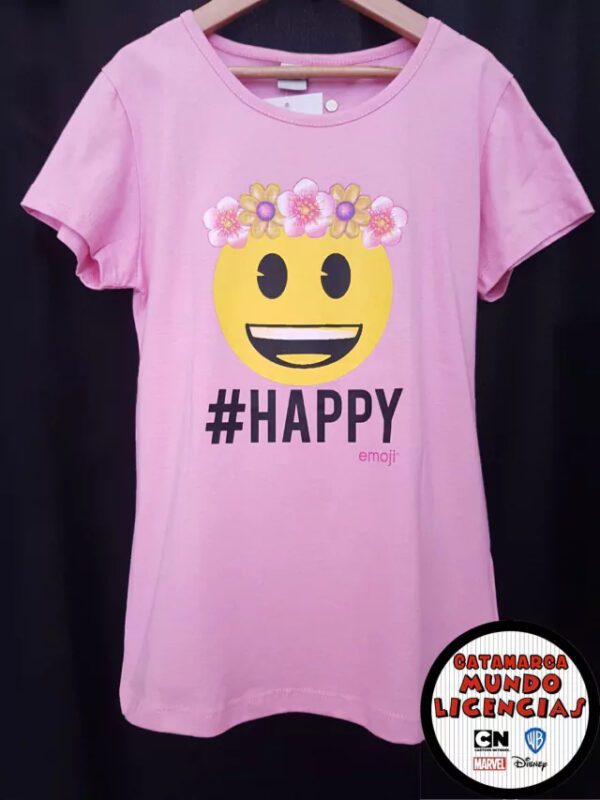 Remera Niña Emoji