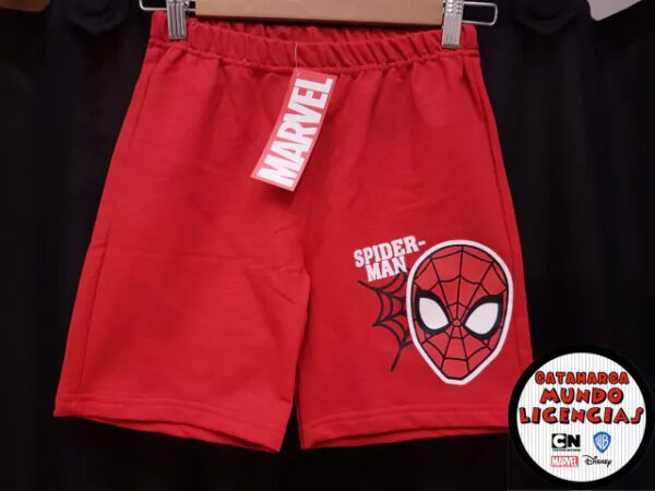 Bermuda Niño Spider-Man - Spiderweb - Rojo