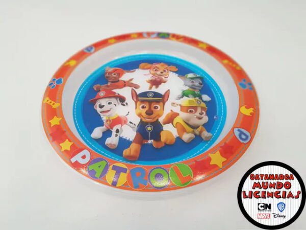 Platos Playos Rayo La Patrulla Canina