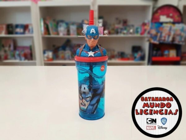 Vaso con Figurín Capitán América