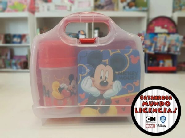 images1195507301-ce31954fd18617eac316572954135466-640-0 Kit Lunchera Equipada + Tupper + Cantimplora - Mickey Mouse