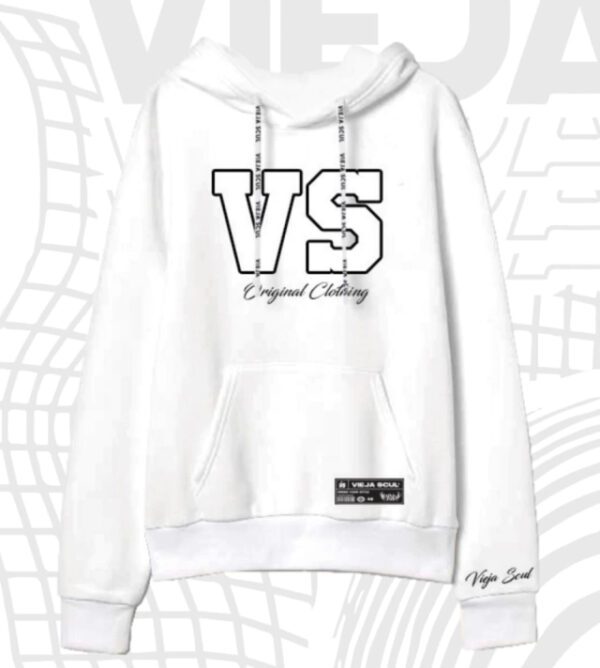 Buzo Canguro Premium VS White University MLP-51106