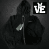 Campera Zip Hoodie Boxy Vieja Scul Sign Washed Negra
