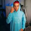 Hoodie Oversize VS University Celeste - ML-9001