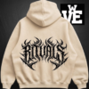 Buzo Hoodie Oversize Rituals (2) Buzo Hoodie Beige Oversize Doble Estampa Algodón Frizado Invisible - Rituals Brand