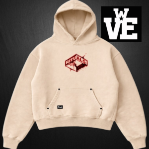 Buzo Hoodie Boxy Fit Frisa Pesada Beige "Box" Beige - Rituals Brand