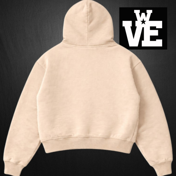 Buzo Hoodie Boxy Fit Frisa Pesada Beige "Box" Beige - Rituals Brand