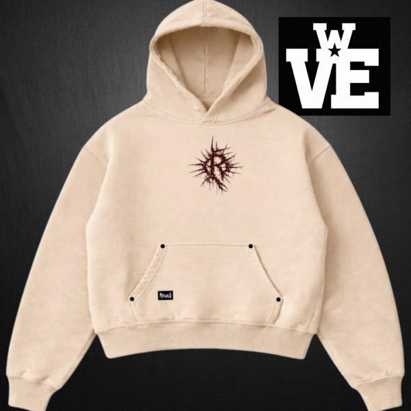 Buzo hoodie boxy fit Rituals Buzo Hoodie Boxy Fit Frisa Pesada "Generation" Beige - Rituals Brand