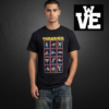 Remera negra Thrasher modelo Zodiac corte Regular Fit con estampado frontal