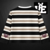 buzo-cuello-redondo-rayado-rituals (1) Buzo cuello redondo rayado negro y crema streetwear marca Rituals Brand