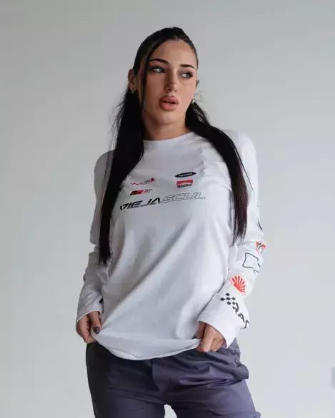 Remera Mangas Largas VS Speed White - VSRML-1036