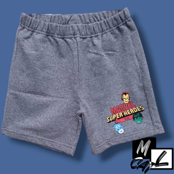 Bermuda Niño Los Vengadores - Marvel Super-Heroes - Gris