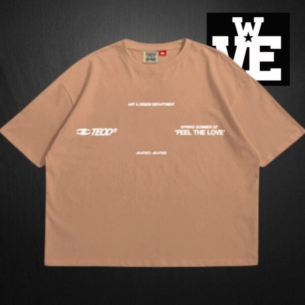 Remera Boxy TEOD Classy Beige