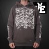 Hoodie Fallen Skeleton Asphalt Importado