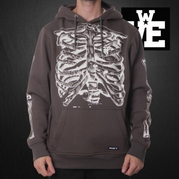 Hoodie Fallen Skeleton Asphalt Importado