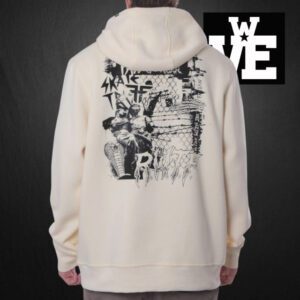 Hoodie Fallen Propaganda Ivory/Black