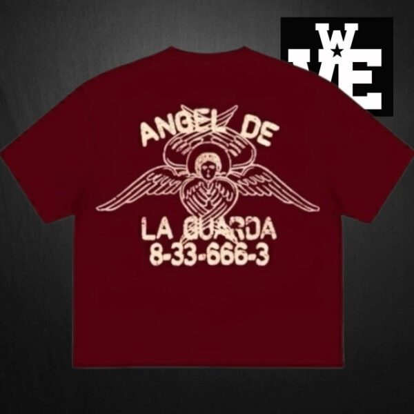 Remera Rexy TEOD Angel de la Guarda Bordó