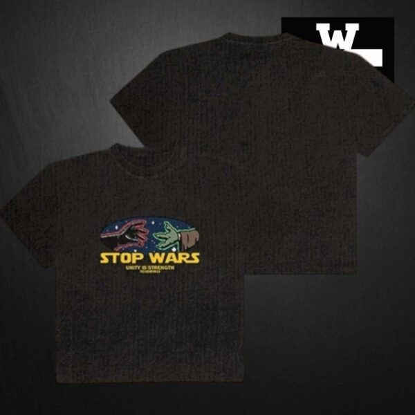 Remera TEOD Stop Wars Negra