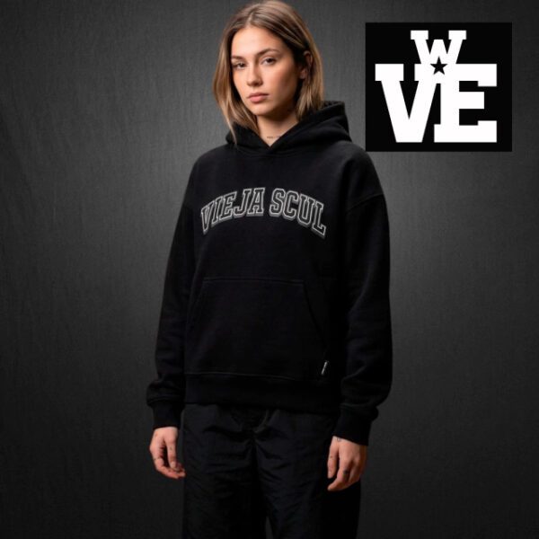 Hoodie Boxy Fit VS - Varsity Black- VSHBF-2601