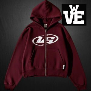 Campera Zip Hoodie Boxy Fit VS New Circle Bordó Azteca - VSZHB-2615