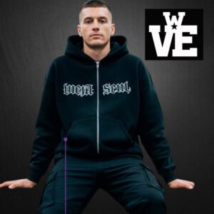 Campera Zip Hoodie Boxy Fit VS Gotica B&W - VSZHB-2609