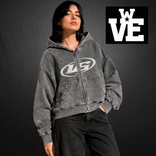 Campera Zip Hoodie Boxy Fit VS New Circle Washed - VSZHB-2264