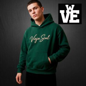 Hoodie Boxy VS Script Colegial Verde - VSMBC-2533