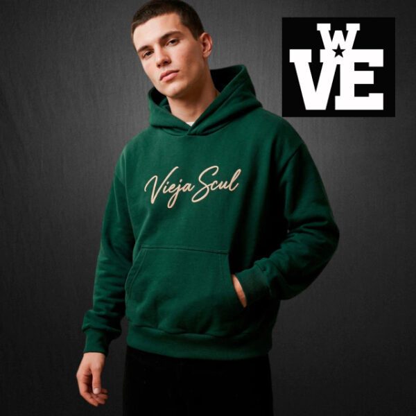 Hoodie Boxy VS Script Colegial Verde - VSMBC-2533