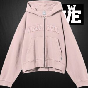 Campera Zip Hoodie Boxy Fit VS Varsity Pink - VSZHB-2612