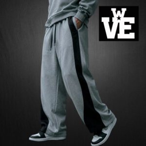 Jogging Combinado VS Side Stripe Gris y Negro - VSJRR-2647